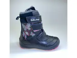 Čierne zateplené čižmičky D.D.Step DVG122-W023-117A