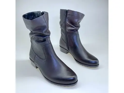 Tmavo hnedé teplé členkové topánky Remonte D6886-35