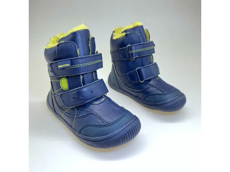 Teplé modré barefoot topánky Protetika Toren Navy