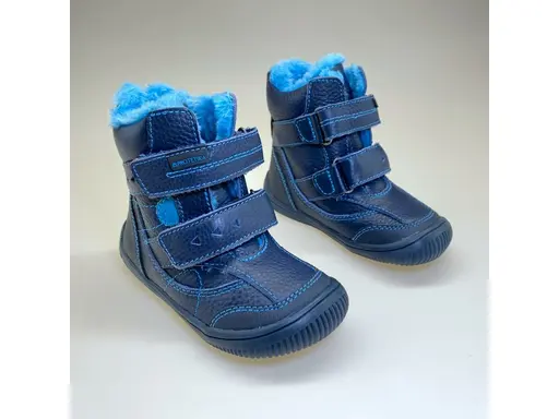 Teplé modré barefoot topánky Protetika Toren