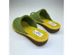 Veselé zelené papuče EVA Ru1041