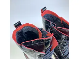 Čierne teplé členkové topánky SS 267.6003