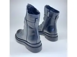 Čierne teplé členkové topánky SS 40070-60