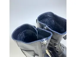 Čierne teplé členkové topánky SS 40070-60