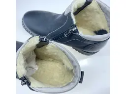 Kožené teplé členkové topánky EVA BUT639-60