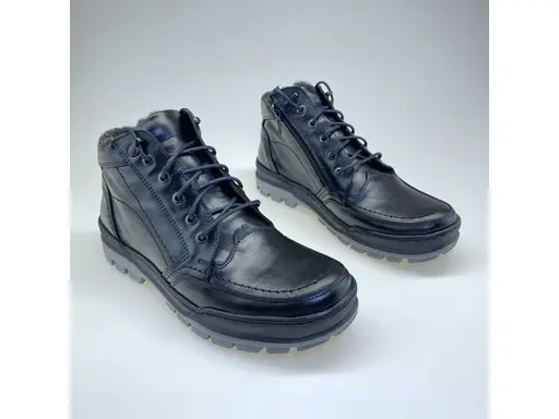 Čierne teplé vychádzkové topánky Askor A120-60