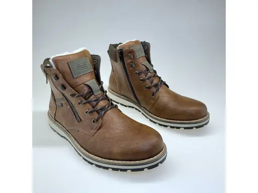 Hnedé teplé vychádzkové topánky Rieker 38425-25