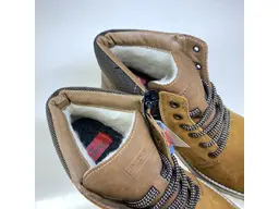 Horčicové teplé vychádzkové topánky Rieker F3934-68
