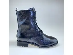 Čierne kožené členkové topánky Caprice 9-25203-29