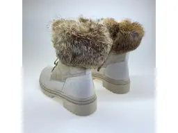 Béžové teplé členkové topánky Pollonus P5-1453-009