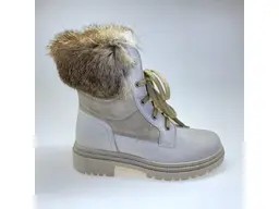 Béžové teplé členkové topánky Pollonus P5-1453-009