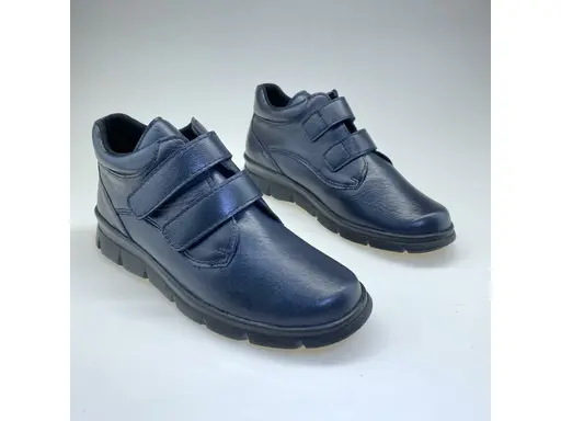 Modré teplé členkové topánky Portania 0070/7388