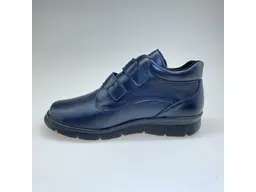 Modré teplé členkové topánky Portania 0070/7388