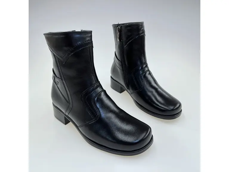 Dámske kvalitné teplé čierne pohodlné členkové topánky BUT888-60 Dámske kvalitné teplé čierne pohodlné členkové topánky BUT888-60