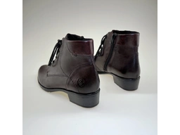 Bordové teplé kožené topánky Remonte D6877-35