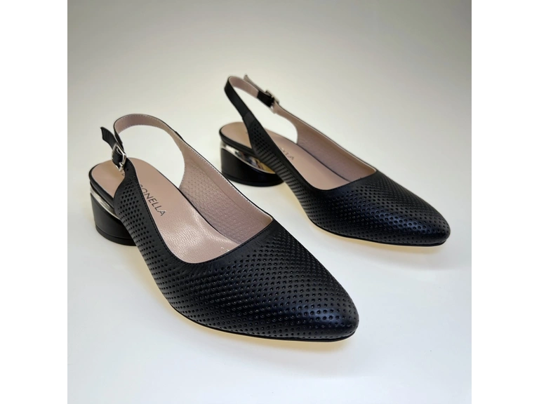 ASP255-60 Dámske čierne módne sandale