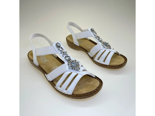 Dámske biele sandale 60839-80