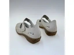 Dámske baleríny Rieker 41399-60 – Krémový komfort s technológiou Antistress