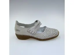 Dámske baleríny Rieker 41399-60 – Krémový komfort s technológiou Antistress