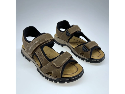 Pánske hnedé sandale 25084-24