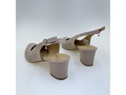 Dámske béžové kožené pohodlné sandálky K3383/4510-15M