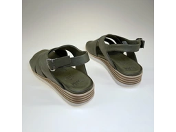 Dámske zelené sandále 061-3617-50