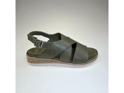 Dámske zelené sandále 061-3617-50