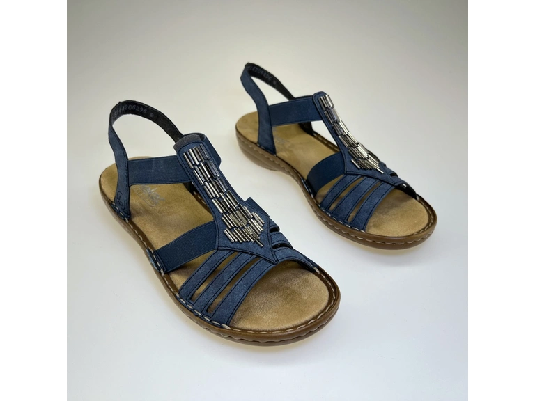 Dámske modré sandále 60800-14