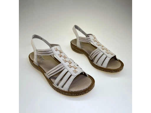 Dámske béžové sandale 62855-60