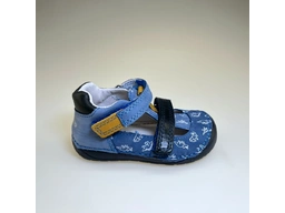 Detské modré barefoot polosandale DJB023-H070-359