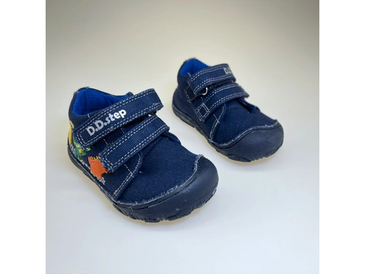 Detské modré platenky barefoot DPB023-C073-376