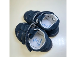 Detské modré barefoot sandálky DSB023-G077-360B