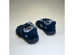 Detské modré barefoot sandálky DSB023-G077-360B