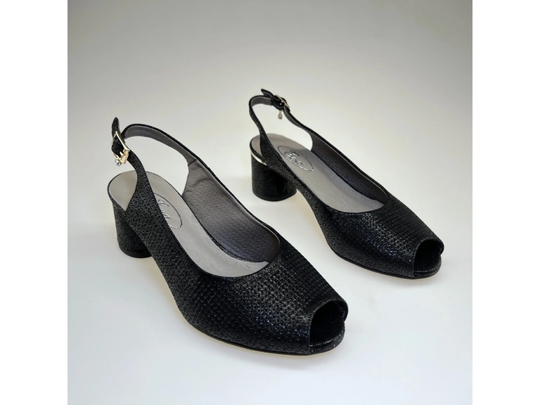 Dámske čierne sandále K3378/5031OB-60