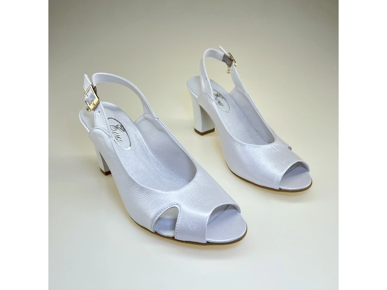 Dámske biele sandále K3365/7008-10