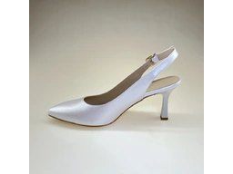 Dámske biele perleťové sandále A4966-10p