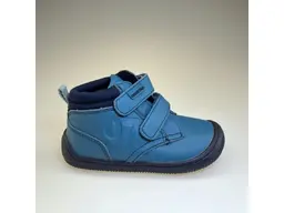 Detské celé modré barefoot topánky Tendo Denim