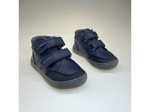 Detské celé modré barefoot topánky Atlas Navy