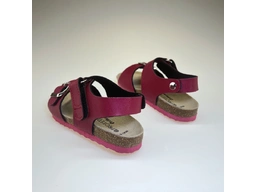 Detské malinové  sandále T97-20m