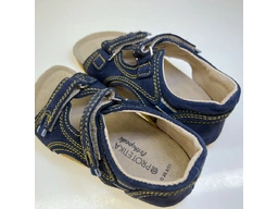 Detské modro žlté sandále T32-93