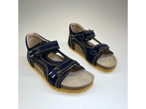 Detské modro žlté sandále T32-93