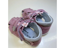 Detské ružovo sivé sandale T102-31