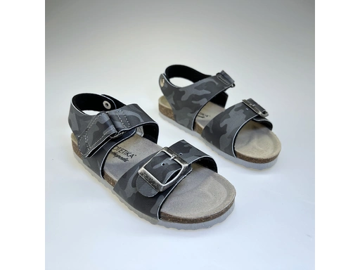Detské šedé  sandále T97-51