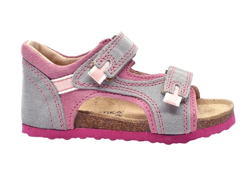 Detské sivo ružové  sandále T32-30