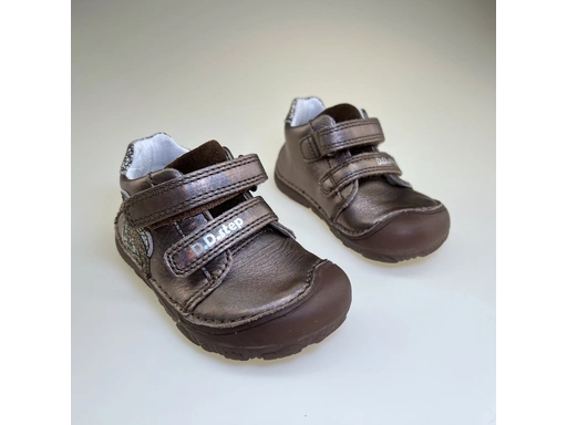Detské hnedé barefoot topánky DPG023A-S073-328B