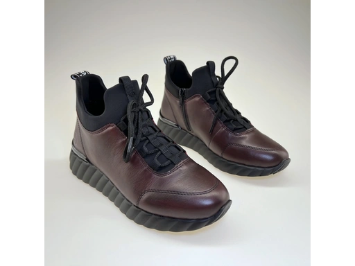 Dámske bordové  zateplené členkové topánky D5977-35