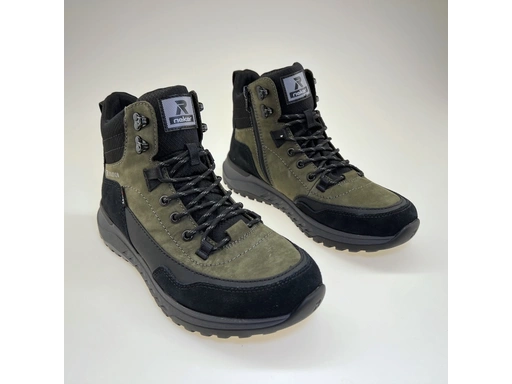 Pánske trekové zelené členkové topánky U0169-54