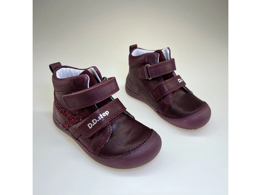 Detské barefoot bordové topánky D.D.Step DPG123A-A063-316C