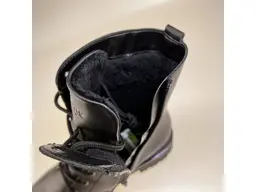 Dámske čierne členkove topanky D2281-01