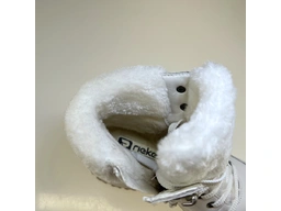 Dámske biele teplé topánky W0670-80